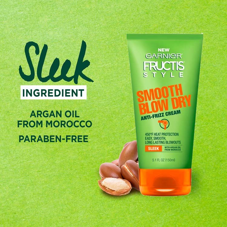 Garnier Smooth Blow Dry Anti-Frizz Hair Cream Ingredient